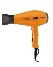Профессиональный фен оранжевый для укладки волос "Tornado 2500" Kapous,  оранжевый