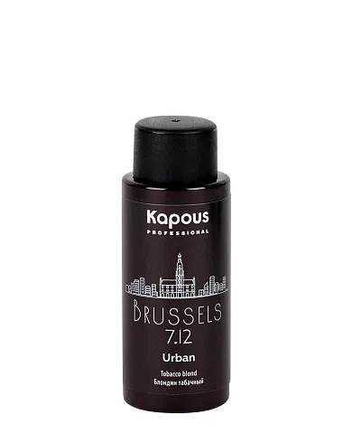 LC 7.12 Брюссель, Полуперманентный жидкий краситель для волос «Urban» Kapous, 60 мл фото 2