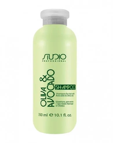 Шампунь 350 мл увлаж для волос с маслами авокадо и оливы линии Studio Professional  фото 1