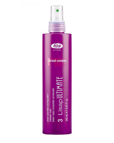 Кератин-й уход Разглаживающий, термоза-щий флюид для волос - 3-Lisap Ultimate Straight Fluid 250 мл фото 1