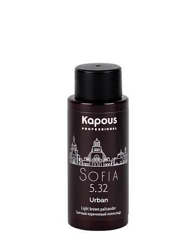 LC 5.32 София, Полуперманентный жидкий краситель для волос «Urban» Kapous, 60 мл фото 2