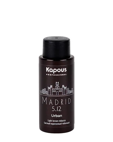 LC 5.12 Мадрид, Полуперманентный жидкий краситель для волос «Urban» Kapous, 60 мл фото 2