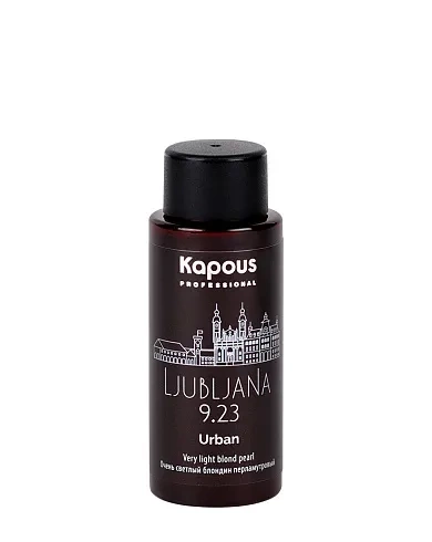 LC 9.23 Любляна, Полуперманентный жидкий краситель для волос «Urban» Kapous, 60 мл фото 2
